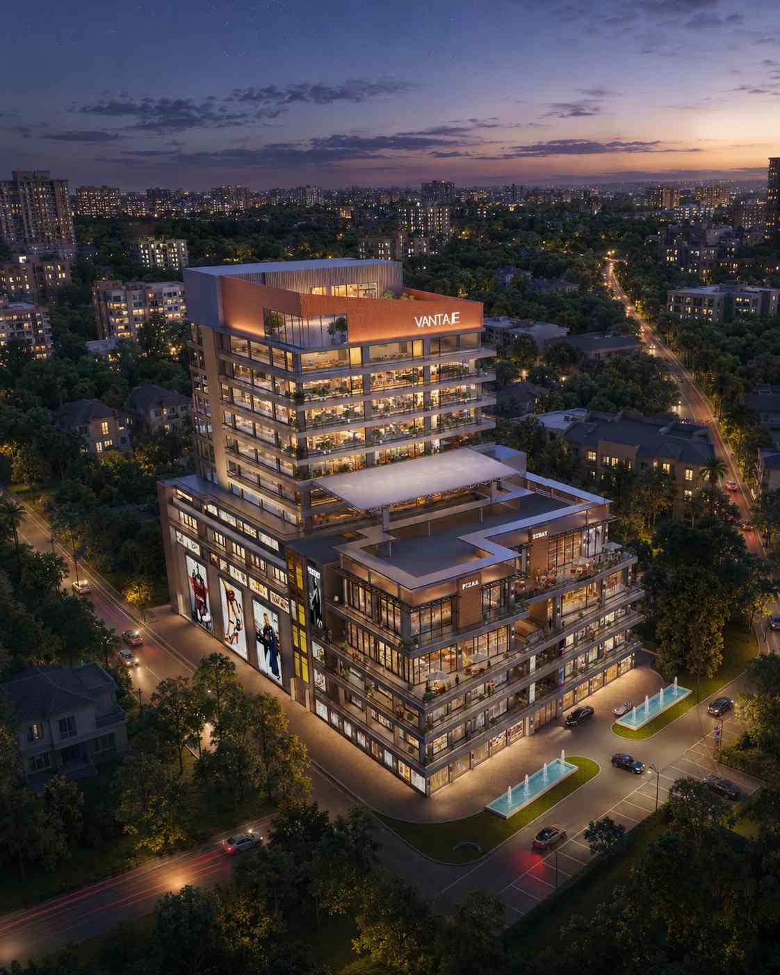 Aura Vantage premium high-street development with modern design