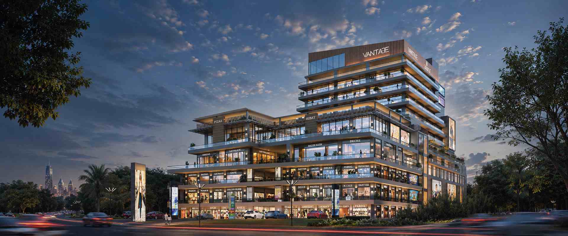 Aura Vantage luxury Commercial development exterior view