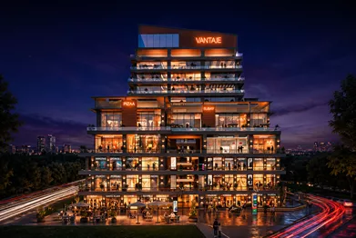 Aura Vantage luxury retail exterior elevation view