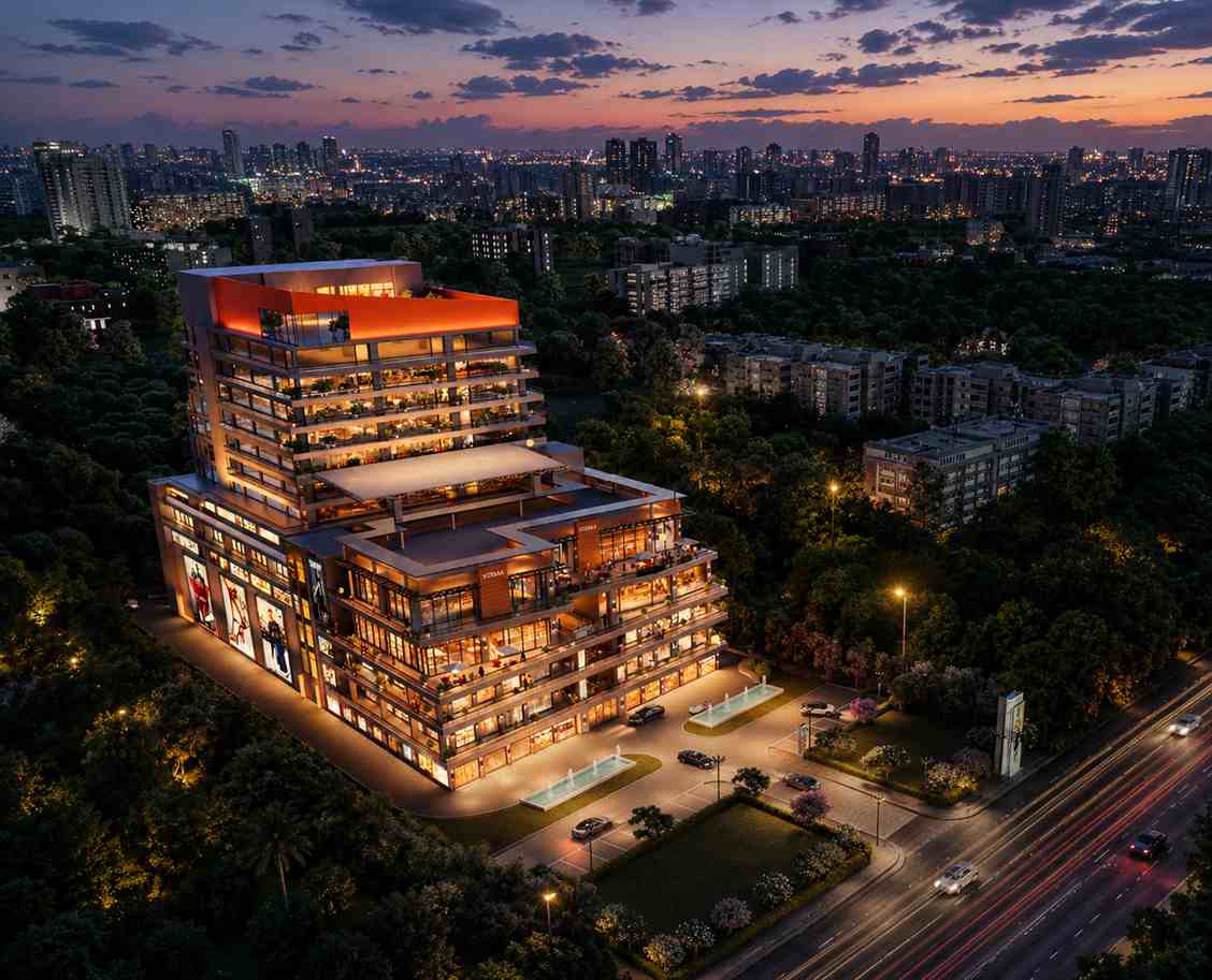 Aura Vantage exterior view with premium high-street design